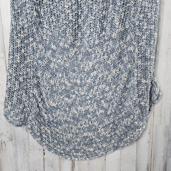 Sun & Shadow Cardigan Vest Sweater Blue Ivory Size Medium - Picture 9 of 12